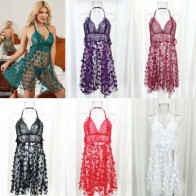 Women’s Butterfly Lace Babydoll Nightdress – Sheer Mesh Lingerie Sleepwear - Image 2