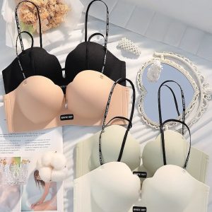 Women’s Seamless Push Up Bra – Wireless Padded Strapless Everyday Bra